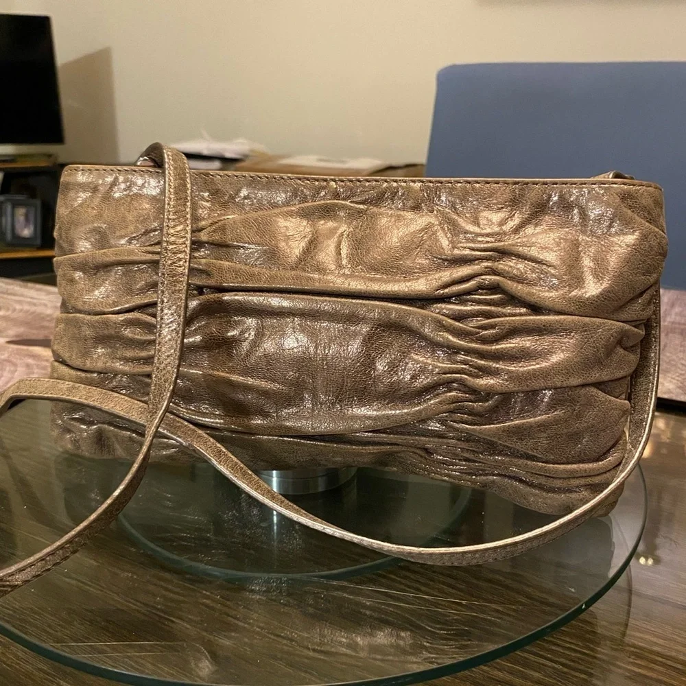 Michael Kors Metallic Bronze Clutch